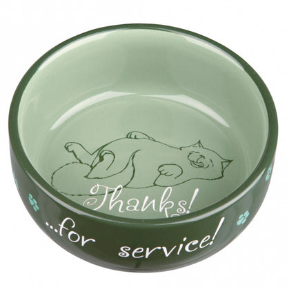 Trixie Keramiknapf "Thanks for Service!" – Praktisch und funktional für Ihre Katze