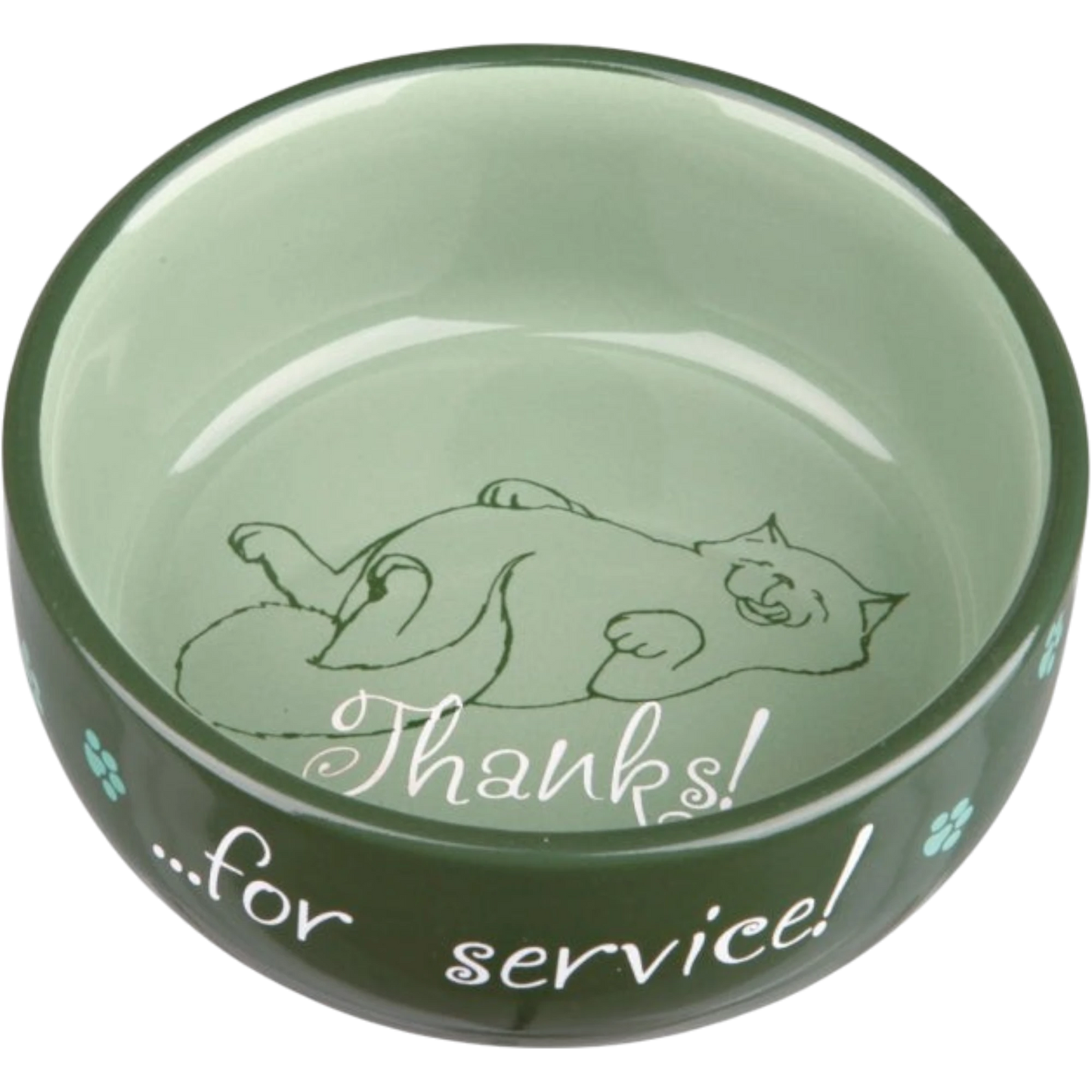 Trixie Keramiknapf "Thanks for Service!" – Praktisch und funktional für Ihre Katze