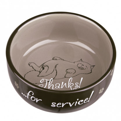 Trixie Keramiknapf "Thanks for Service!" – Praktisch und funktional für Ihre Katze