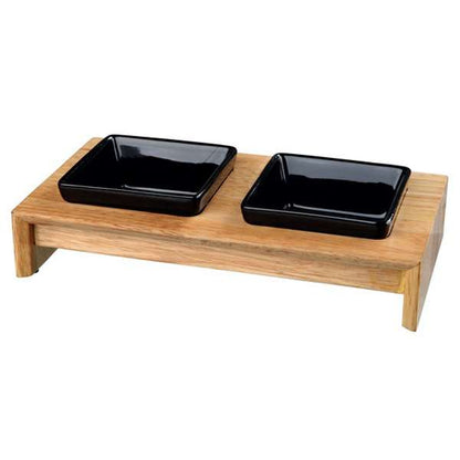 Trixie Napf-Set Keramik/Holz – Eleganz und Funktionalität für Ihr Haustier