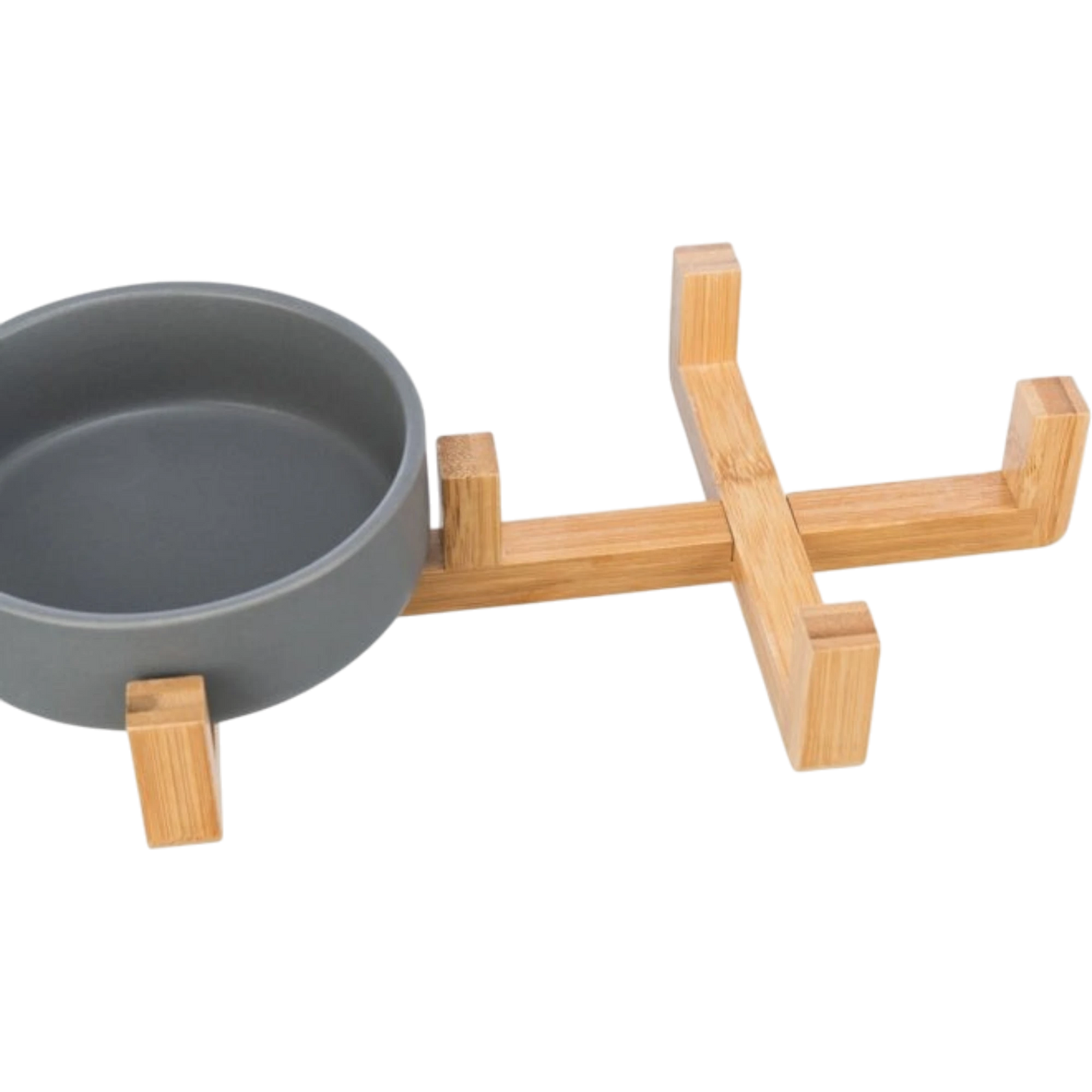 Trixie Stilvolles Doppelnapf-Set aus Keramik & Holz – für ein elegantes Fresserlebnis