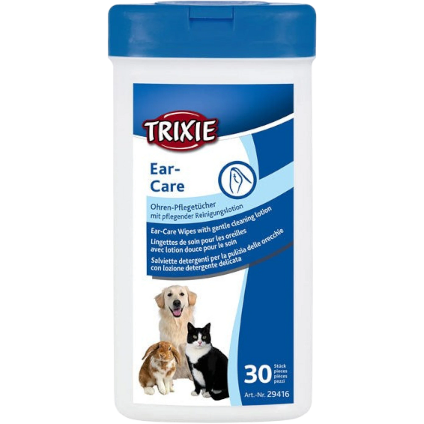 Trixie Hautverträgliche Ohrenreinigungslotion, 30 Stück