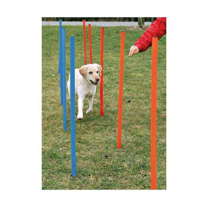 Trixie Agility-Slalom-Set – Für Fitness, Spaß und eine starke Mensch-Hund-Bindung