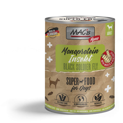 MAC’s Dog Insekt Monoprotein – Natürliches Super Food für sensible Hunde