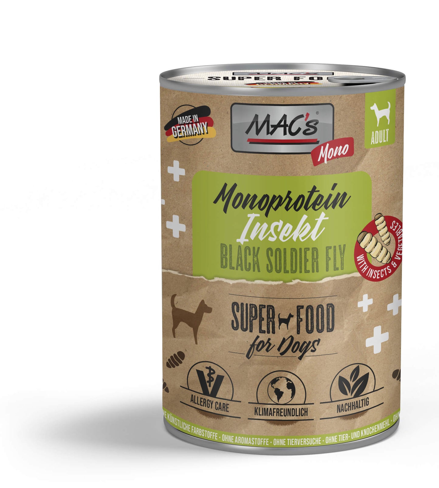 MAC’s Dog Insekt Monoprotein – Natürliches Super Food für sensible Hunde