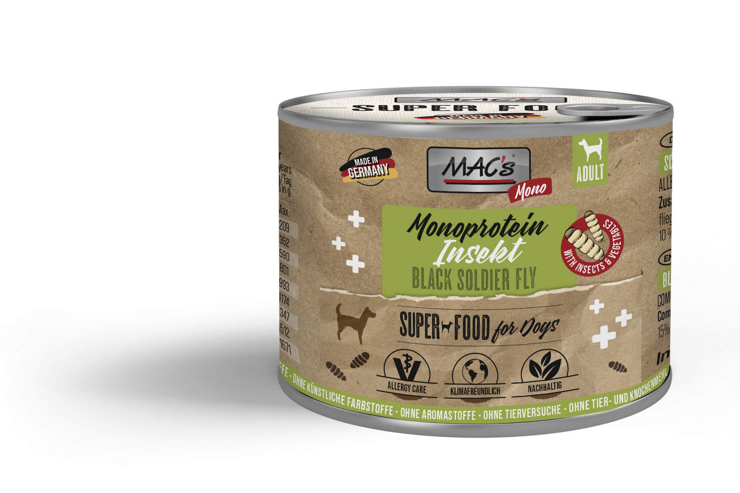 MAC’s Dog Insekt Monoprotein – Natürliches Super Food für sensible Hunde