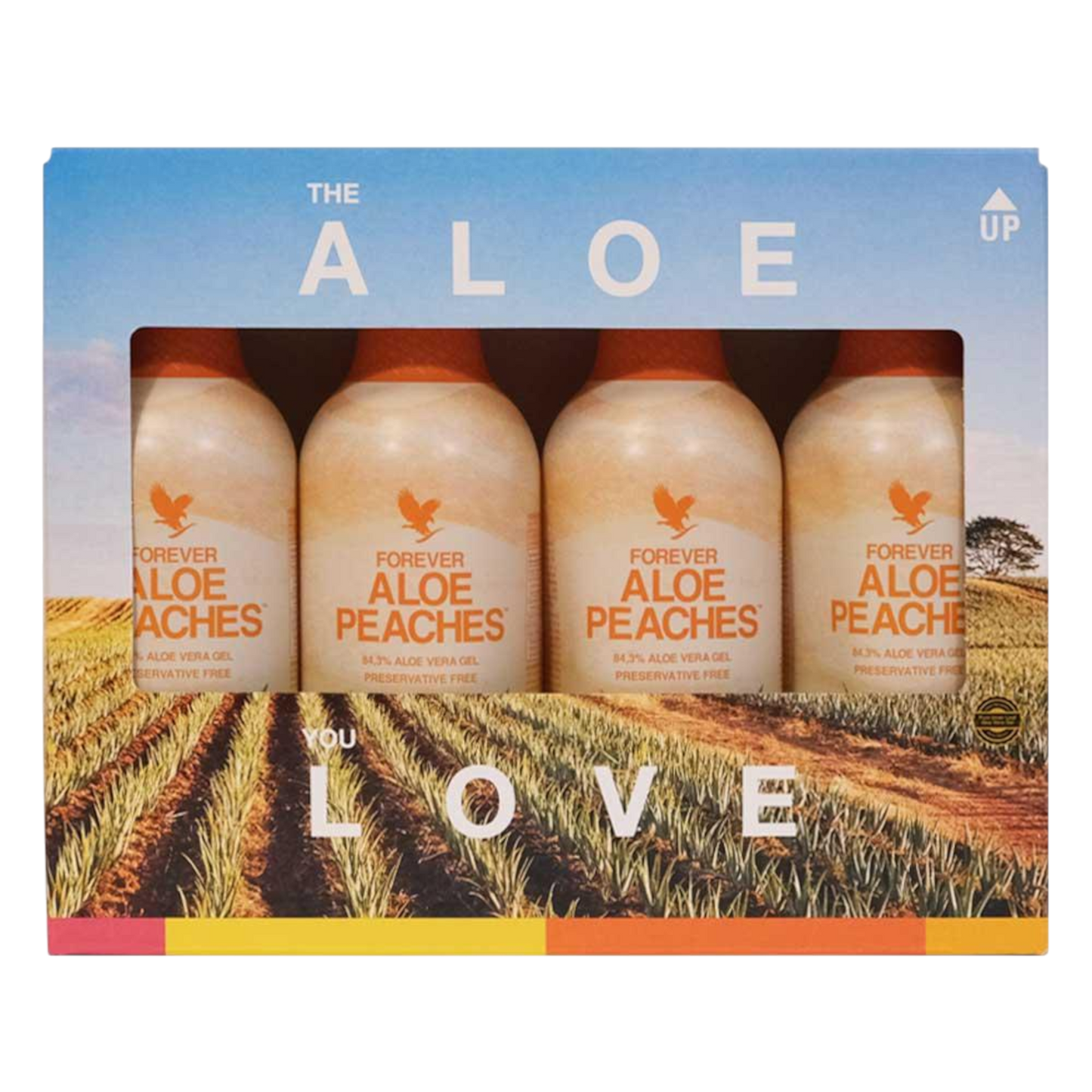 4-Pack Forever Aloe Peaches