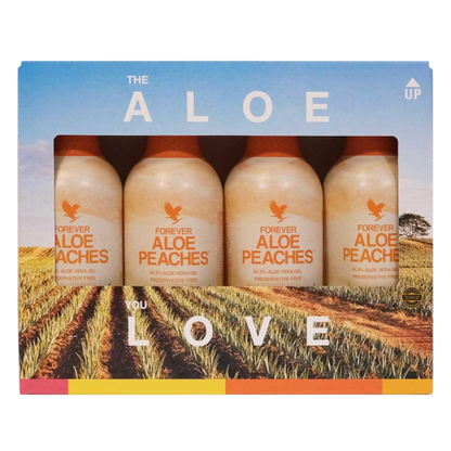 4-Pack Forever Aloe Peaches