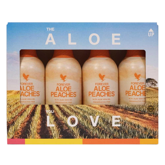 4-Pack Forever Aloe Peaches