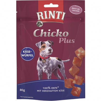 De Hun’nenhoff | Rinti Chicko Käsewürfel mit Ente – Knuspriger Snackgenuss für Hunde