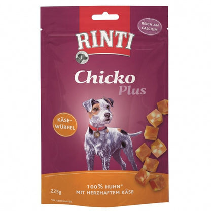 De Hun’nenhoff | Rinti Chicko Plus Käsewürfel mit Huhn – 225 g