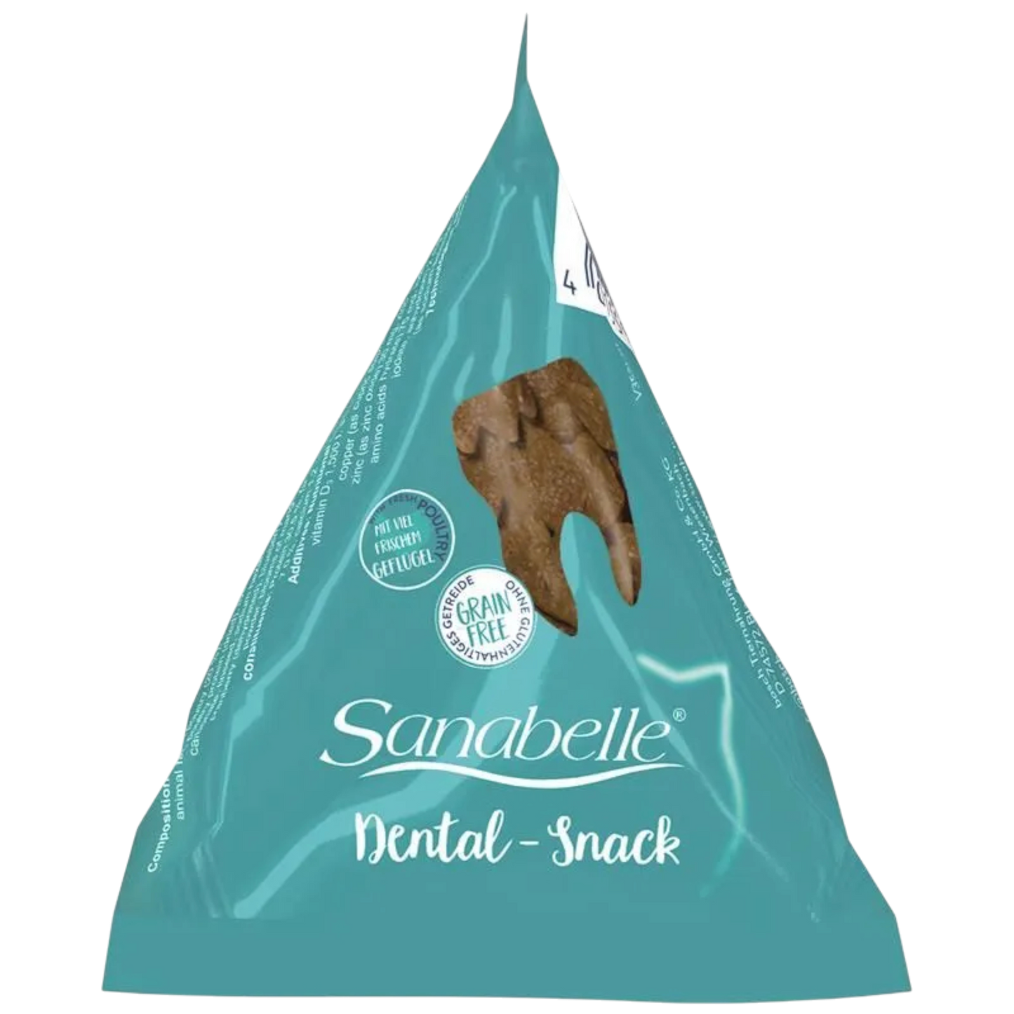 Sanabelle DENTAL-SNACK – Zahnpflege-Kaubites für gesunde Katzenzähne