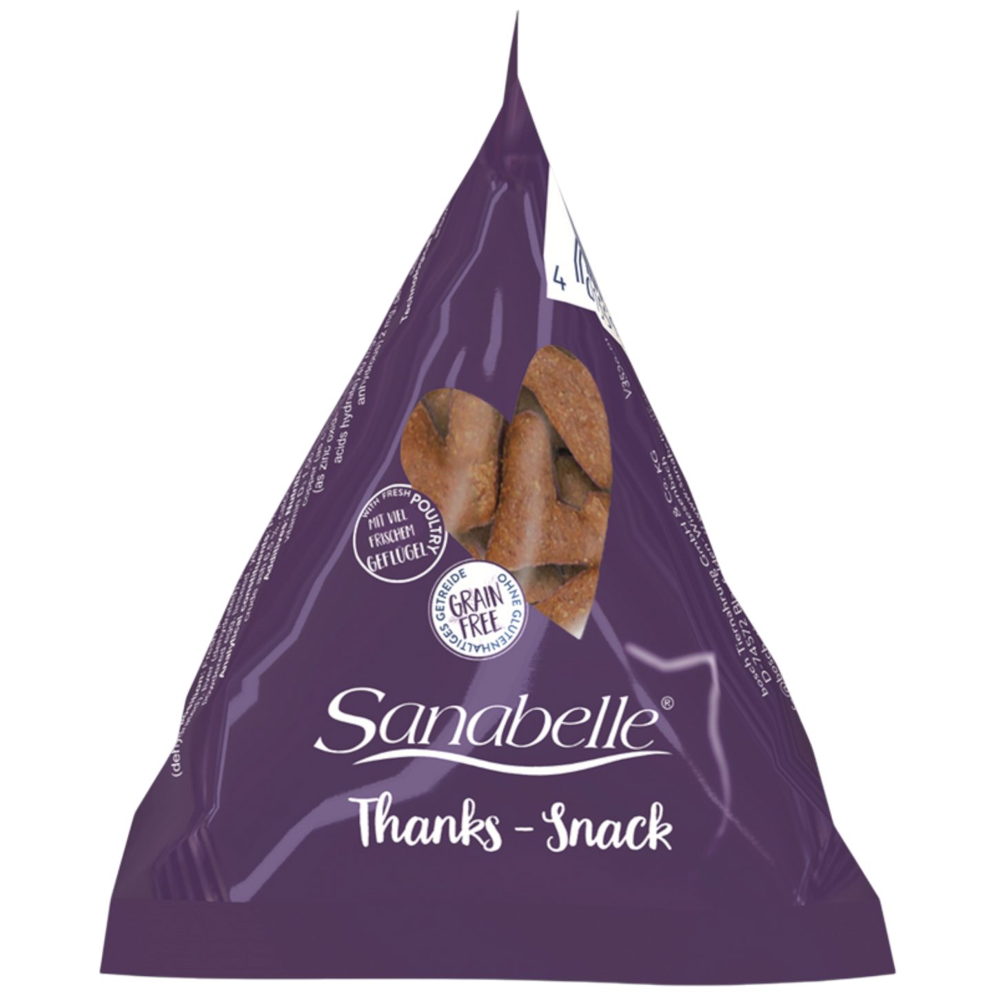 Sanabelle THANKS-SNACK – der herzliche Leckerbissen für wählerische Samtpfoten