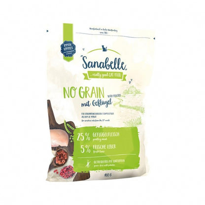 Sanabelle No Grain Geflügel – Getreidefreies Trockenfutter für empfindliche Katzen