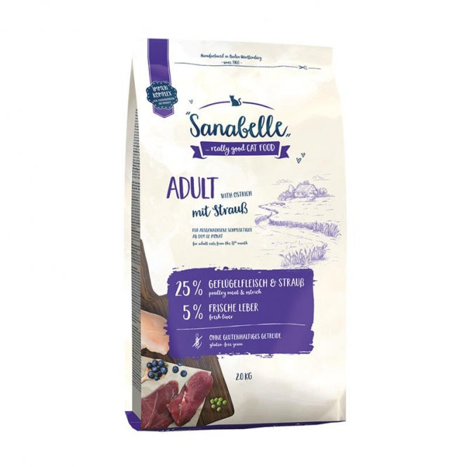 Sanabelle Adult Strauß – Trockenfutter für ausgewachsene Katzen
