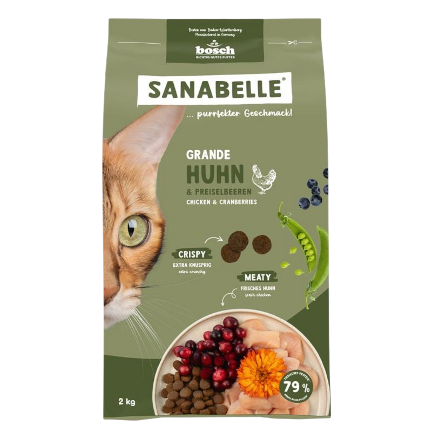 Sanabelle Grande – Huhn für große Katzen & intensives Kauerlebnis