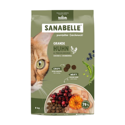 Sanabelle Grande – Huhn für große Katzen & intensives Kauerlebnis