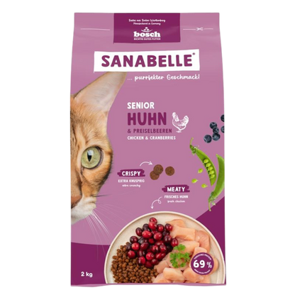 Sanabelle Senior – Huhn für vitale Katzen ab 8 Jahren