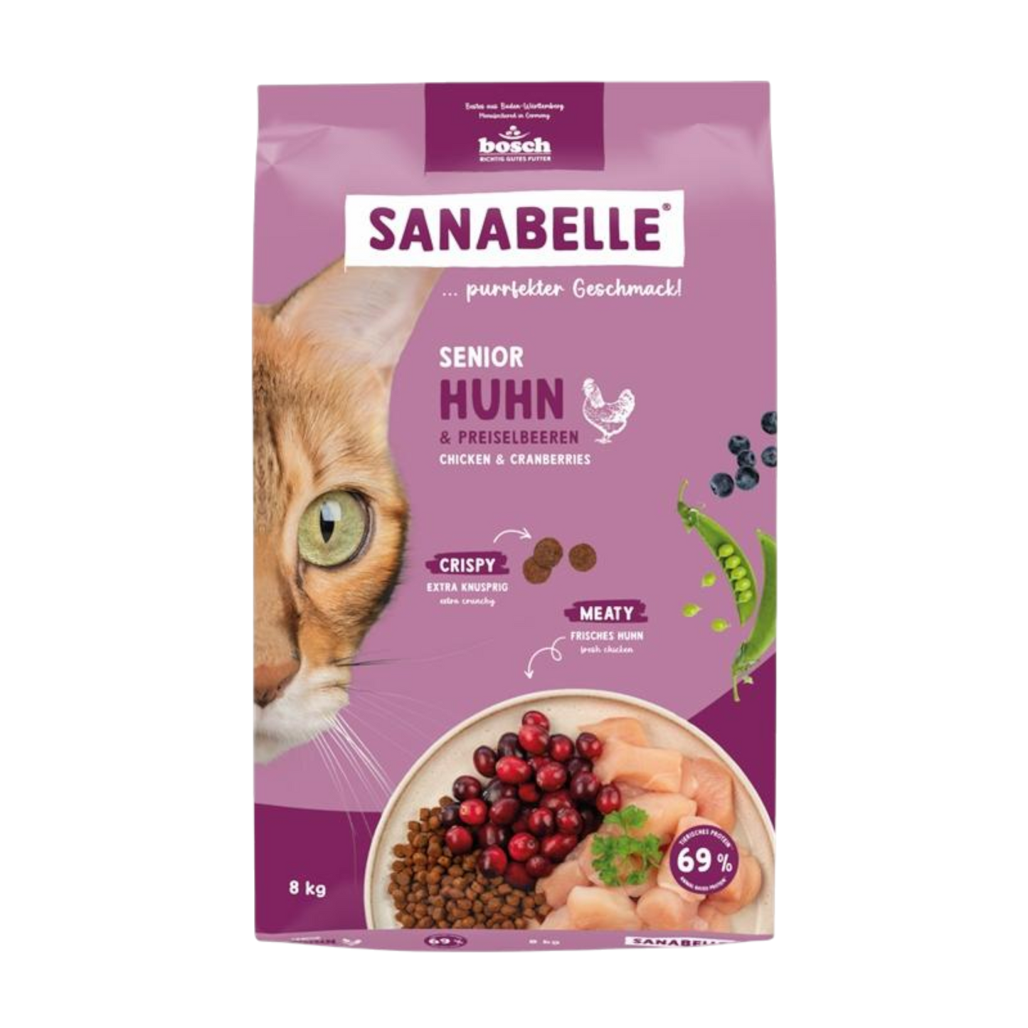 Sanabelle Senior – Huhn für vitale Katzen ab 8 Jahren