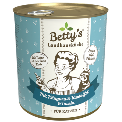 Betty’s Landhausküche – Känguru mit Geflügel und Kartoffeln für ausgewachsene Katzen