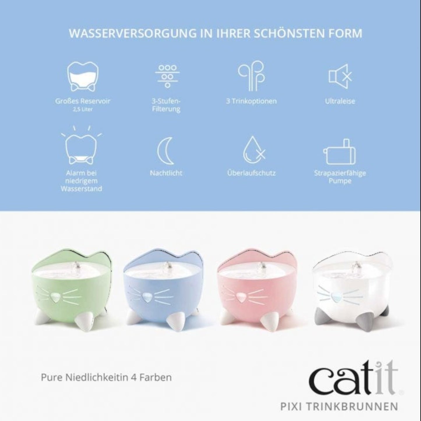 Catit PIXI Trinkbrunnen – Stilvolle Wasserversorgung für deine Katze
