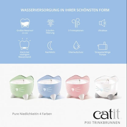 Catit PIXI Trinkbrunnen – Stilvolle Wasserversorgung für deine Katze