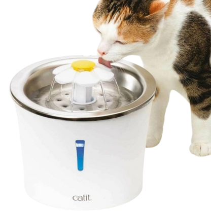 Catit Blumentrinkbrunnen mit Edelstahleinsatz – Hygienisch, ansprechend und ideal für wählerische Katzen
