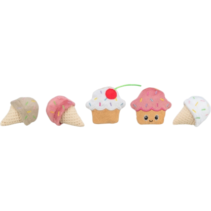 Trixie Katzenspielzeug Eis & Cupcake – klein, verspielt, unwiderstehlich