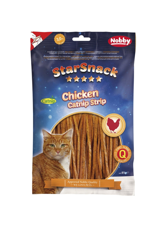 StarSnack Chicken Catnip Strip – Mageres Hähnchen trifft Catnip für echten Snack-Genuss