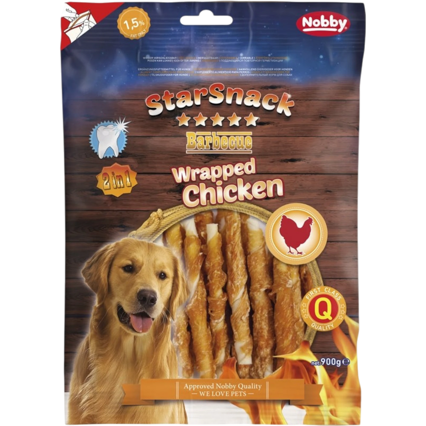 StarSnack BBQ Wrapped Chicken – Zahnpflege trifft Geschmack