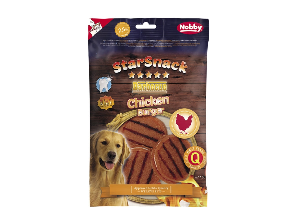 StarSnack BBQ Chicken Burger – Der herzhafte Protein-Burger für deinen Hund