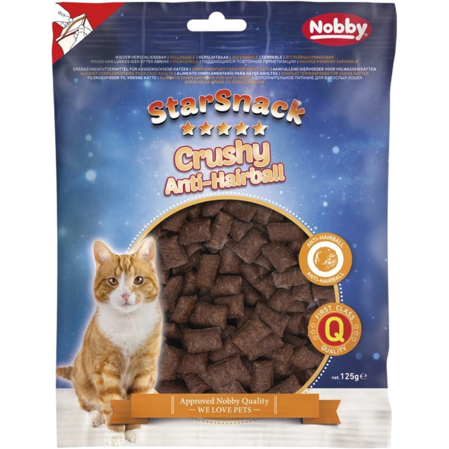 StarSnack Crushy Anti-Hairball – Cremig gefüllt. Funktional wirksam. Für weniger Haarballen.