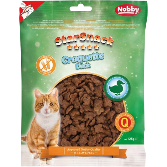 StarSnack Croquette Duck – Getreidefreie Knusperhappen mit Ente, FOS & Yucca