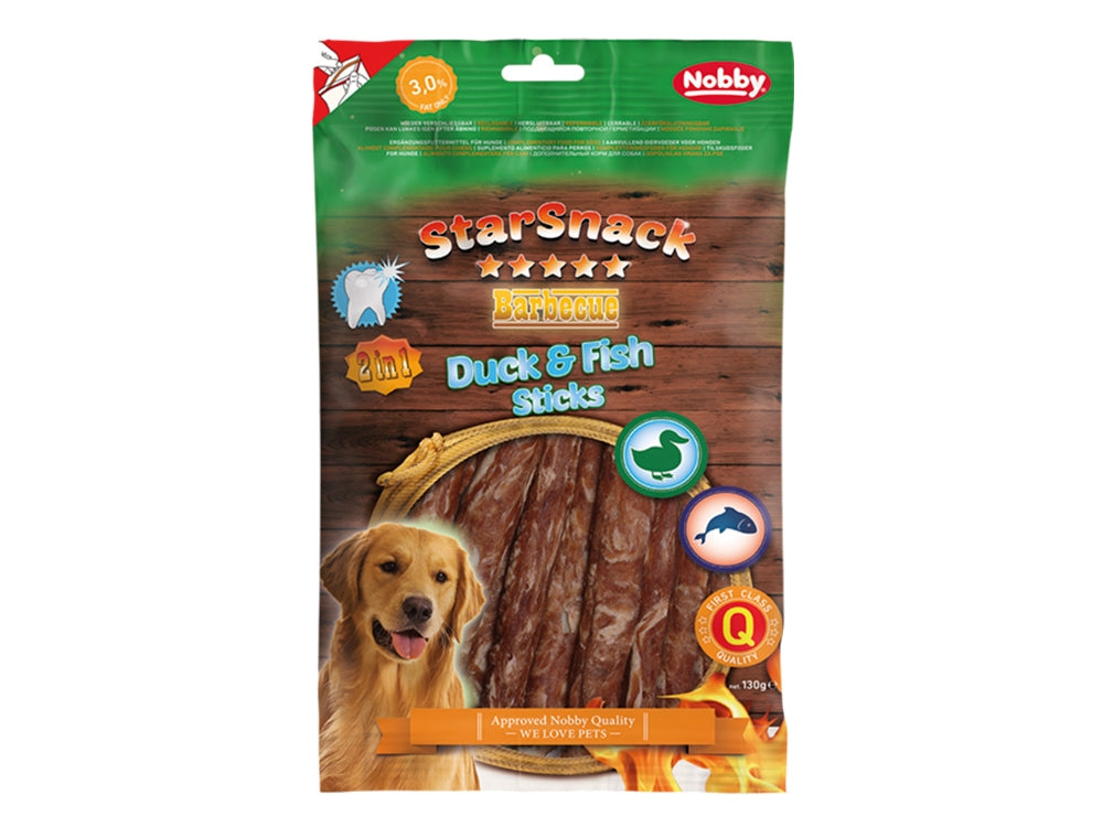 StarSnack BBQ Duck & Fish Stick – Natürlicher Kauspaß mit vollem Geschmack