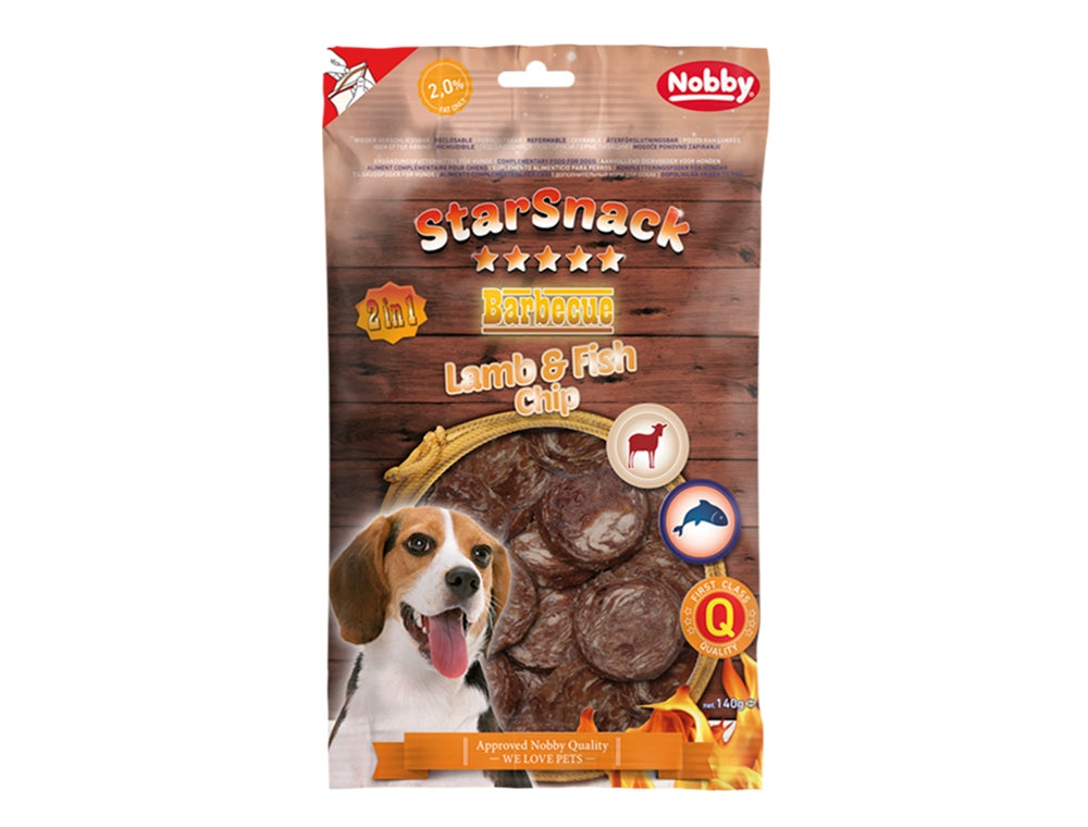 StarSnack BBQ Lamb & Fish Chip – Herzhafter Kauspaß für Feinschmecker
