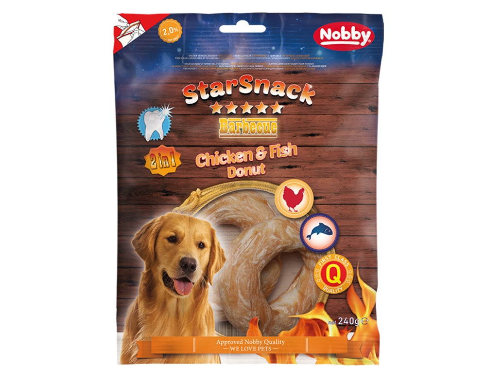 StarSnack Chicken & Fish Donut – Gesunder Kauspaß in Donut-Form