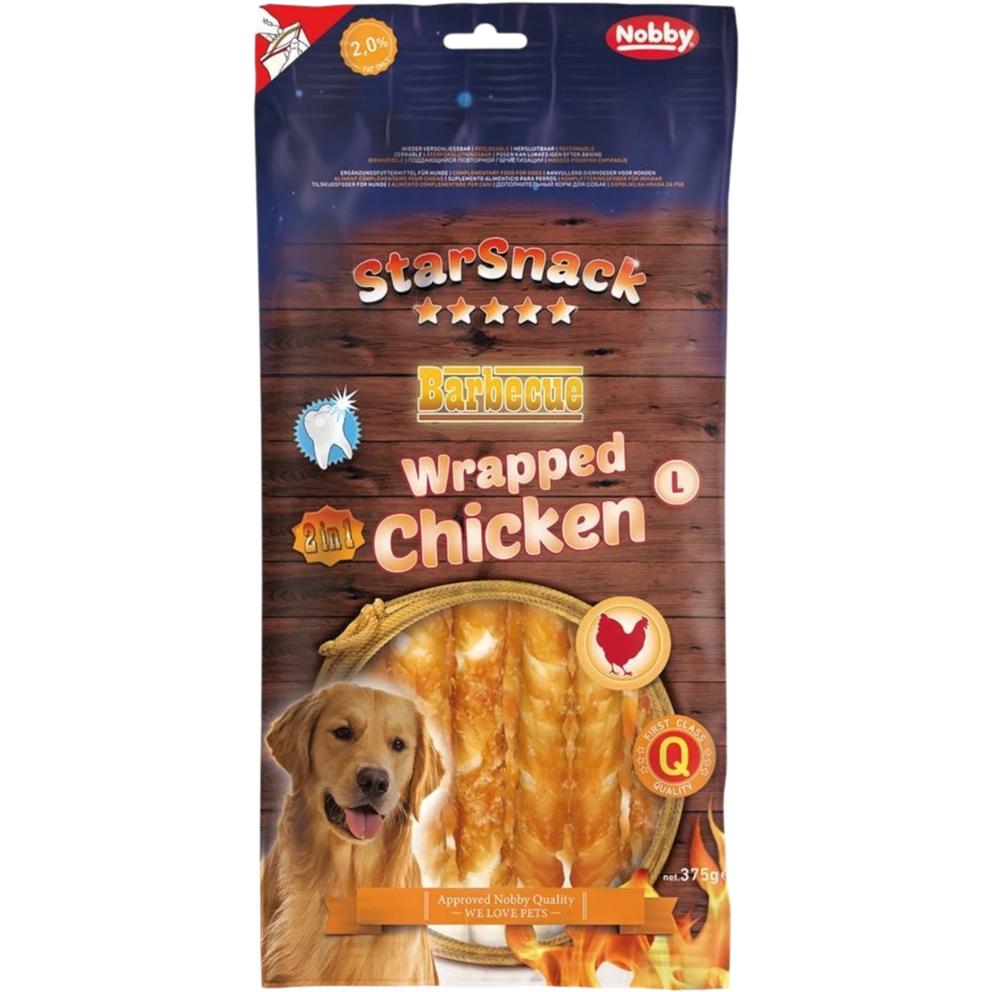 StarSnack BBQ Wrapped Chicken – Zahnpflege trifft Geschmack