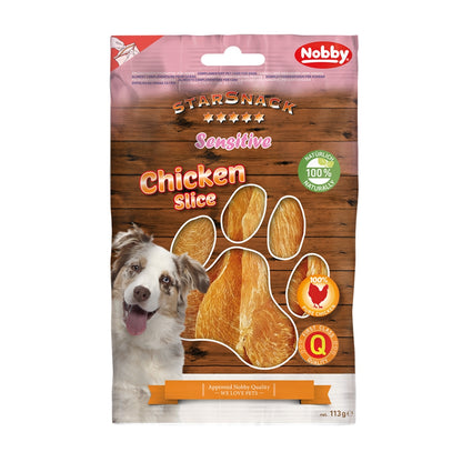 StarSnack SENSITIVE Chicken Slices – Reiner Hähnchengenuss für ernährungssensible Hunde