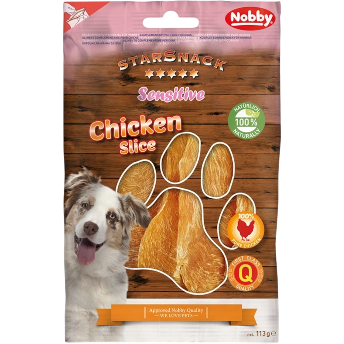 StarSnack SENSITIVE Chicken Slices – Reiner Hähnchengenuss für ernährungssensible Hunde