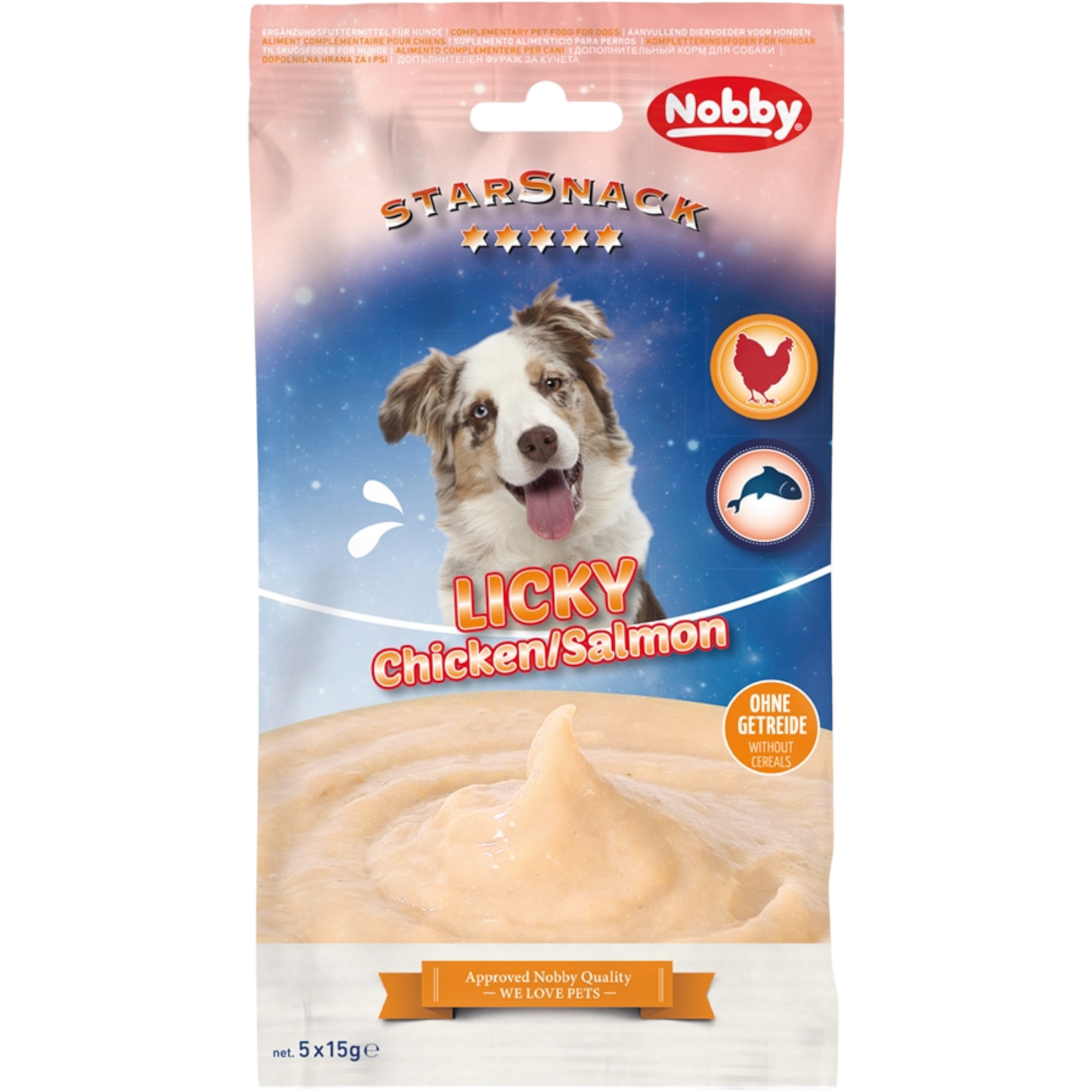 StarSnack LICKY Dog Chicken & Salmon – Doppelt lecker, cremig leicht