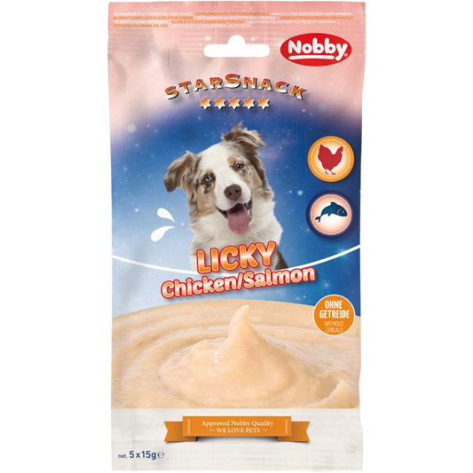 StarSnack LICKY Dog Chicken & Salmon – Doppelt lecker, cremig leicht
