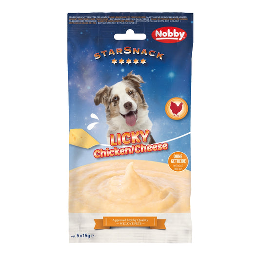 StarSnack LICKY Dog Chicken & Cheese – Cremige Belohnung mit zartem Huhn & feinem Käse