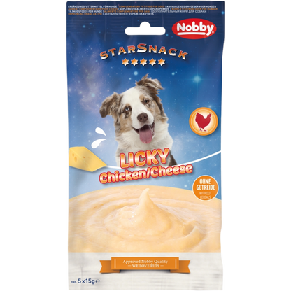 StarSnack LICKY Dog Chicken & Cheese – Cremige Belohnung mit zartem Huhn & feinem Käse