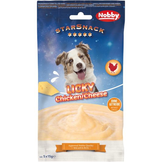 StarSnack LICKY Dog Chicken & Cheese – Cremige Belohnung mit zartem Huhn & feinem Käse