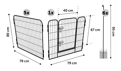 Zecta Zwart Hundezucht XXL – Der ideale Laufstall für Welpen