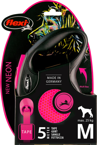 Flexi Roll-Leine New Neon – Sicher unterwegs mit maximaler Sichtbarkeit