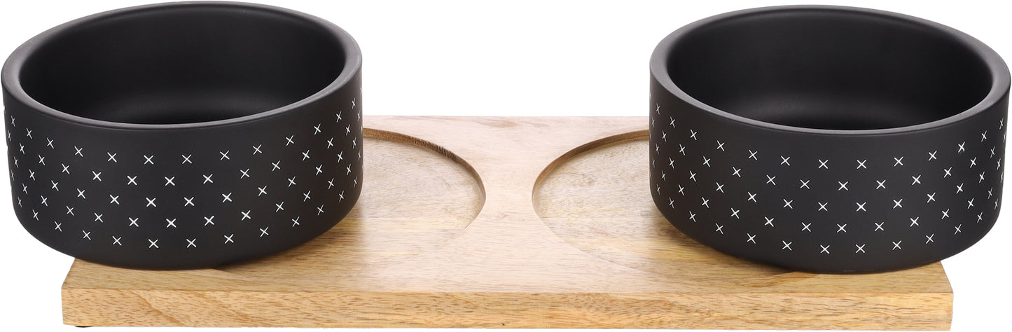 Nervo Duo Dinner – Stilvolles Futter- & Trinknapf-Set für Ihren Vierbeiner