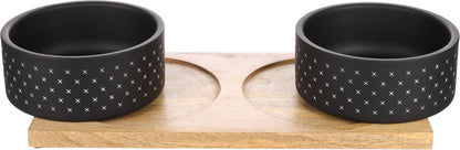 Nervo Duo Dinner – Stilvolles Futter- & Trinknapf-Set für Ihren Vierbeiner