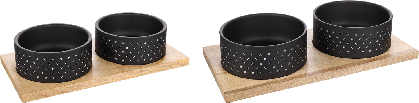 Nervo Duo Dinner – Stilvolles Futter- & Trinknapf-Set für Ihren Vierbeiner