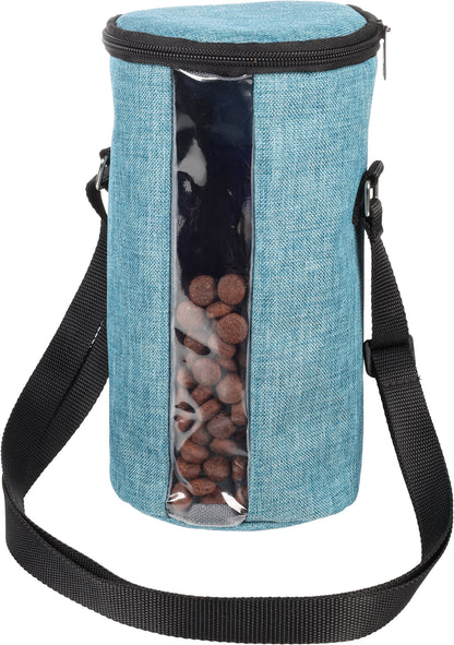 Praktische Futtertonne Oben Blau – Für unterwegs und zu Hause!